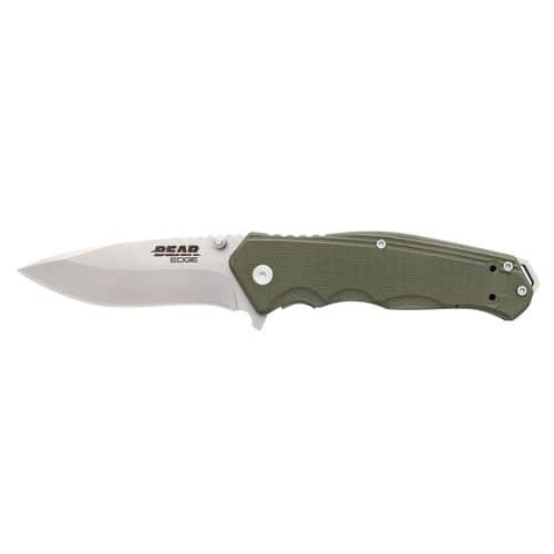 Bear Edge Folding Pocket Knife 3.375" Drop Point 440 Stainless Steel Blade G-10 Handle Bear Edge Folding Pocket Knife 3.375" Drop Point 440 Stainless Steel Blade G-10 Handle