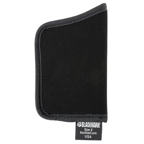 Blackhawk 40TP02BK TecGrip Pocket 02 Black Laminate Pocket Ambidextrous Hand Blackhawk 40TP02BK TecGrip Pocket 02 Black Laminate Pocket Ambidextrous Hand