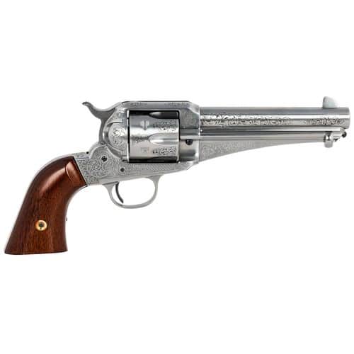 Taylors & Company 0166W00L02 1875 Army Outlaw 45 Colt (LC) 6rd 5.50" Nickel Engraved Walnut Grip Taylors & Company 0166W00L02 1875 Army Outlaw 45 Colt (LC) 6rd 5.50" Nickel Engraved Walnut Grip