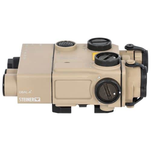 Steiner 9009 DBAL-A3 5mW Green Laser with 532nM Wavelength & 835nM Wavelength IR Illuminator Desert Sand Finish for Picatinny Rail Equipped Firearm Steiner 9009 DBAL-A3 5mW Green Laser with 532nM Wavelength & 835nM Wavelength IR Illuminator Desert Sand Finish for Picatinny Rail Equipped Firearm