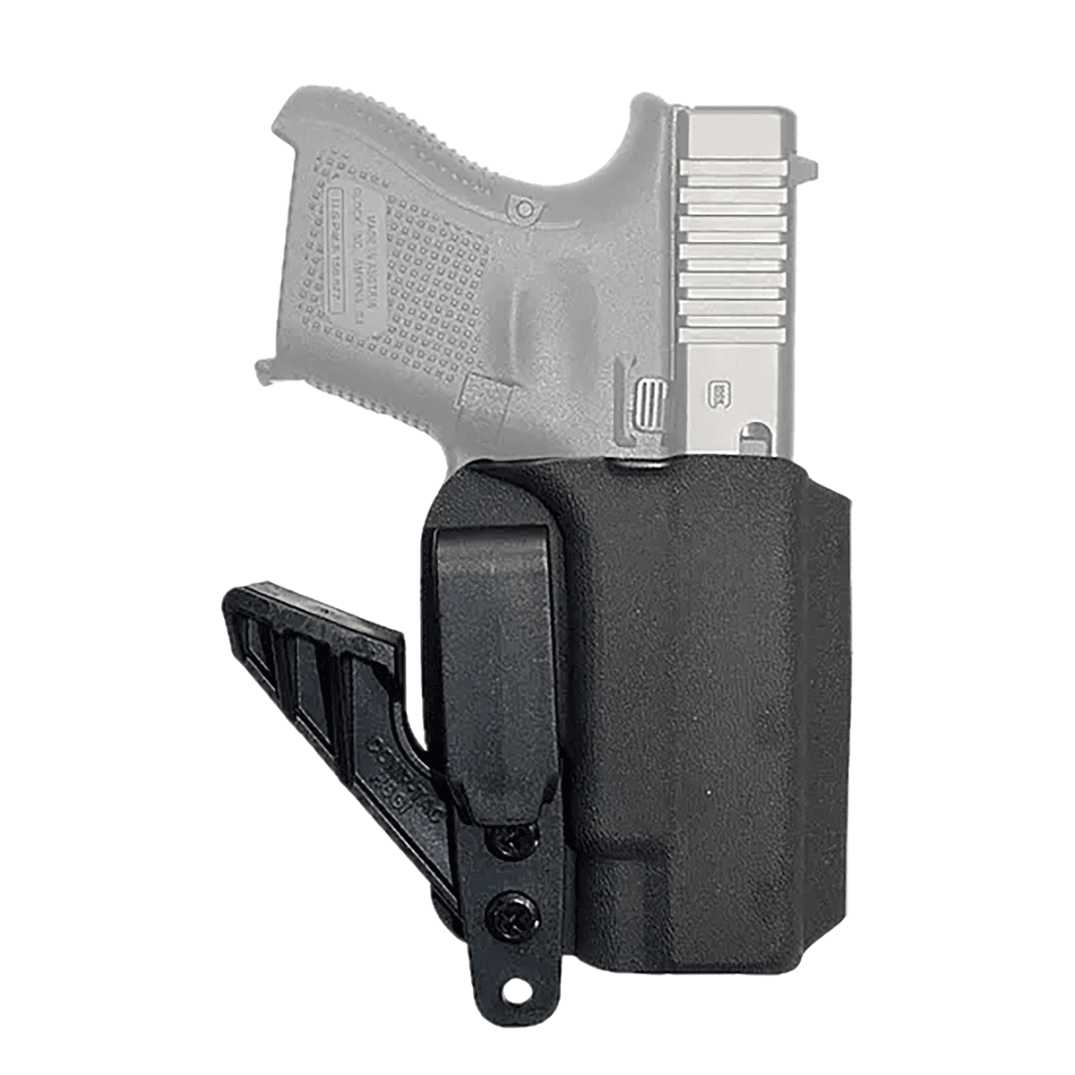 Comp-Tac C756GL297RBKN eV2 AIWB Black Kydex Belt Clip Fits Glock 26 Gen5 Right Hand Comp-Tac C756GL297RBKN eV2 AIWB Black Kydex Belt Clip Fits Glock 26 Gen5 Right Hand