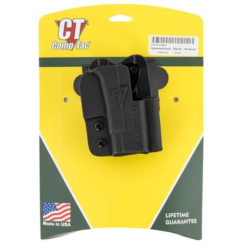 Comp-Tac C241GL297RBKN International Black Kydex OWB Glock 26 Gen5 Right Hand Comp-Tac C241GL297RBKN International Black Kydex OWB Glock 26 Gen5 Right Hand
