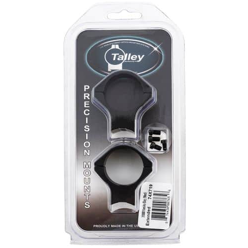 Talley 74X719 Scope Ring Set Savage w/Round Receiver Medium Extended 30mm Black Aluminum Talley 74X719 Scope Ring Set Savage w/Round Receiver Medium Extended 30mm Black Aluminum