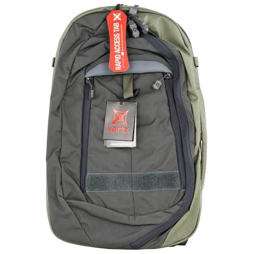 Vertx VTX5011HOD/SMG Commuter Sling 2.0 Backpack Nylon 20"H X 12.5"W X 6"D Heather Olive Drab/Smoke Gray Vertx VTX5011HOD/SMG Commuter Sling 2.0 Backpack Nylon 20"H X 12.5"W X 6"D Heather Olive Drab/Smoke Gray