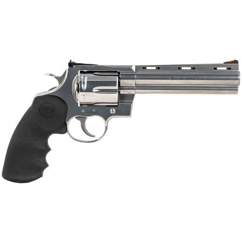 Colt Mfg ANACONDA-SP6RTS Anaconda 44 Mag 6rd 6" Overall Semi-Bright Stainless Steel with Black Hogue Rubber Grip Colt Mfg ANACONDA-SP6RTS Anaconda 44 Mag 6rd 6" Overall Semi-Bright Stainless Steel with Black Hogue Rubber Grip