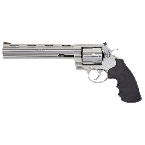 Colt Mfg ANACONDA-SP8RTS Anaconda 44 Mag 6rd 8" Overall Semi-Bright Stainless Steel with Black Hogue Rubber Grip Colt Mfg ANACONDA-SP8RTS Anaconda 44 Mag 6rd 8" Overall Semi-Bright Stainless Steel with Black Hogue Rubber Grip