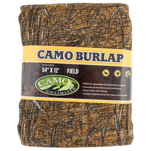 Camo Systems 9570 Burlap Field Camo 54" x 12' Camo Systems 9570 Burlap Field Camo 54" x 12'