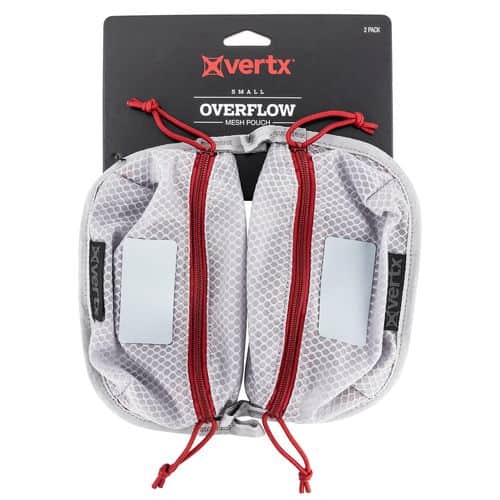 Vertx VTX5195AGYNA Overflow Mesh Pouch Nylon 8.5"W X 5"H White/Red 2 Vertx VTX5195AGYNA Overflow Mesh Pouch Nylon 8.5"W X 5"H White/Red 2