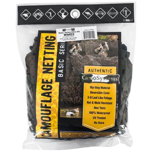 Camo Systems WM03 Basic Ultra-Lite Green/Brown 7.10' H x 9.10" L Ripstop Camo Systems WM03 Basic Ultra-Lite Green/Brown 7.10' H x 9.10" L Ripstop