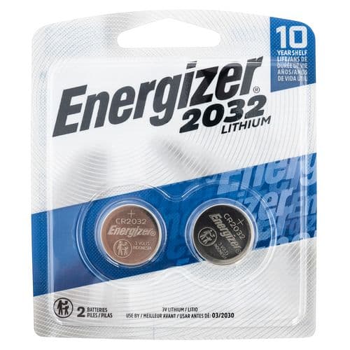 Energizer 2032BP-2 CR2032 3 volts Lithium 235 mAh 2pk 2 Energizer 2032BP-2 CR2032 3 volts Lithium 235 mAh 2pk 2