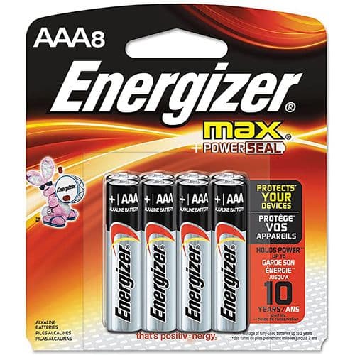 Energizer E92MP-8 AAA Max 1.5 volts Alkaline Energizer E92MP-8 AAA Max 1.5 volts Alkaline