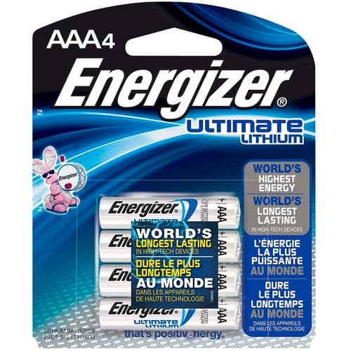 Energizer L92BBP-4.H3 AAA Ultimate Lithium 1.5 volts Lithium 2 Energizer L92BBP-4.H3 AAA Ultimate Lithium 1.5 volts Lithium 2
