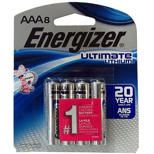 Energizer L92SBP-8.H3 AAA Ultimate Lithium 1.5 volts Lithium 2 Energizer L92SBP-8.H3 AAA Ultimate Lithium 1.5 volts Lithium 2