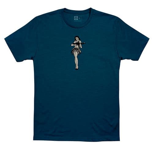 Magpul Hula Girl T-Shirts Blue Stone Heather Large Short Sleeve Magpul Hula Girl T-Shirts Blue Stone Heather Large Short Sleeve