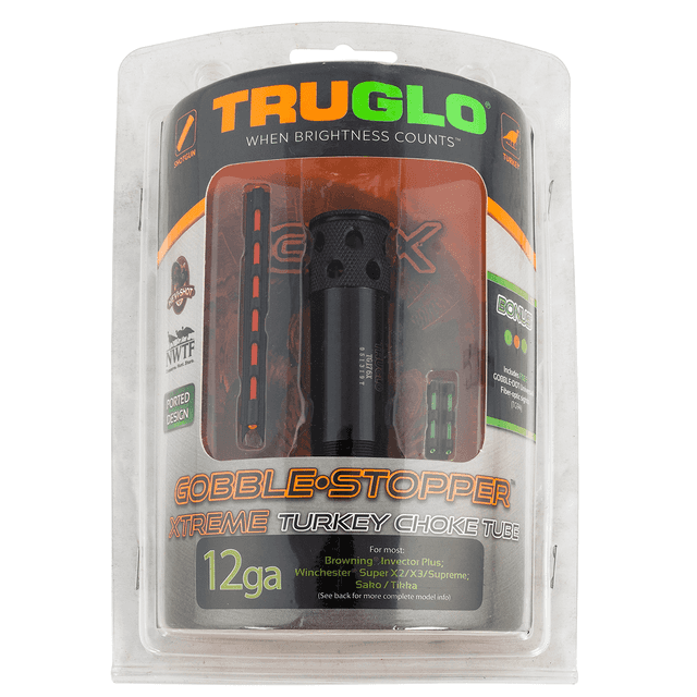 TruGlo TGTG176XC Gobble•Stopper Xtreme Combo Browning Invectore-Plus 12 Gauge Ported Choke, Gobble Dot Dual Color Fiber Optic Sights TruGlo TGTG176XC Gobble•Stopper Xtreme Combo Browning Invectore-Plus 12 Gauge Ported Choke, Gobble Dot Dual Color Fiber Optic Sights