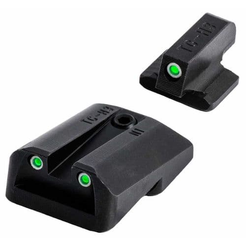 TruGlo TG-TG231F3W Tritium Pro Night Sights Square Green with White Outline Front/U-Notch Green Rear Nitride Fortress Frame for FN 45 FNX, FNP TruGlo TG-TG231F3W Tritium Pro Night Sights Square Green with White Outline Front/U-Notch Green Rear Nitride Fortress Frame for FN 45 FNX, FNP