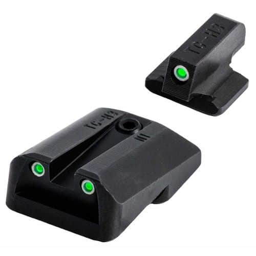 TruGlo TG-TG231F3W Tritium Pro Night Sights Square Green with White Outline Front/U-Notch Green Rear Nitride Fortress Frame for FN 45 FNX, FNP TruGlo TG-TG231F3W Tritium Pro Night Sights Square Green with White Outline Front/U-Notch Green Rear Nitride Fortress Frame for FN 45 FNX, FNP