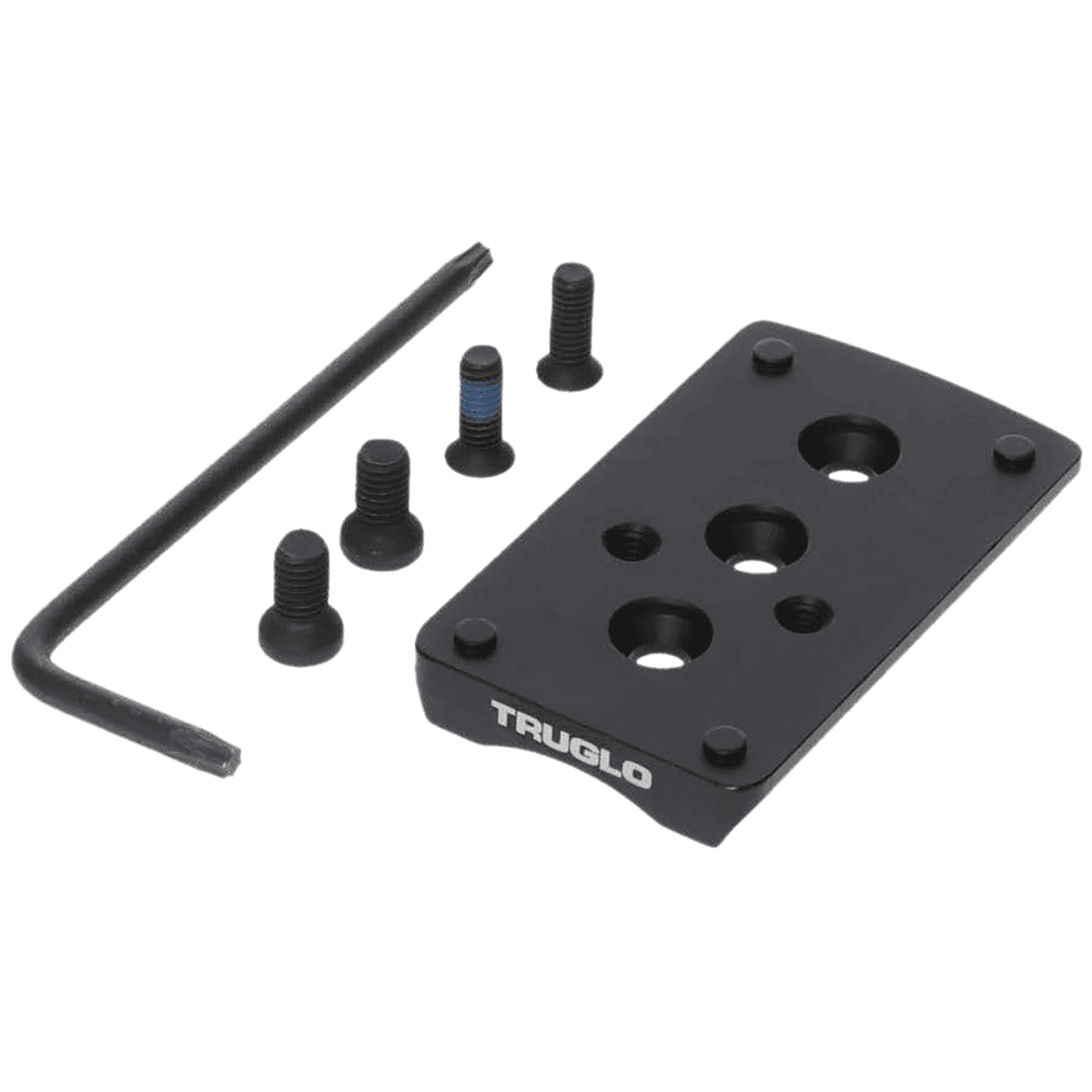 TruGlo Pistol Red Dot Sight Mount Black Nitride Fortress Steel Trijicon RMR Mount TG8950M2 TruGlo Pistol Red Dot Sight Mount Black Nitride Fortress Steel Trijicon RMR Mount TG8950M2