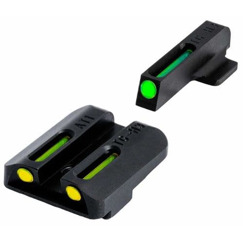 TruGlo TG-TG131NT4Y TFO Square Tritium/Fiber Optic Green Front/U-Notch Yellow Rear Nitride Fortress Frame for 1911 with Novak 270 Front, 500 Rear TruGlo TG-TG131NT4Y TFO Square Tritium/Fiber Optic Green Front/U-Notch Yellow Rear Nitride Fortress Frame for 1911 with Novak 270 Front, 500 Rear