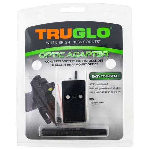 TruGlo TG-TG8952C Red Dot Sight Adapter RMR Mount Aluminum Nitride Fortress Trijicon TruGlo TG-TG8952C Red Dot Sight Adapter RMR Mount Aluminum Nitride Fortress Trijicon
