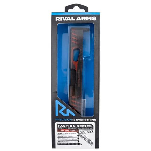 Rival Arms RA-RA12G204A Faction Series Slide A1 with RMR Cut Cerakote Ready Red 17-4 Stainless Steel for Glock 19 Gen4 Rival Arms RA-RA12G204A Faction Series Slide A1 with RMR Cut Cerakote Ready Red 17-4 Stainless Steel for Glock 19 Gen4