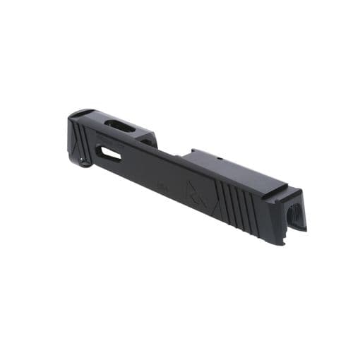 Rival Arms RA-RA10P002A Precision Slide with Front/Rear Serrations & RMS Cuts QPQ Black 416R Stainless Steel for Sig P365 Rival Arms RA-RA10P002A Precision Slide with Front/Rear Serrations & RMS Cuts QPQ Black 416R Stainless Steel for Sig P365