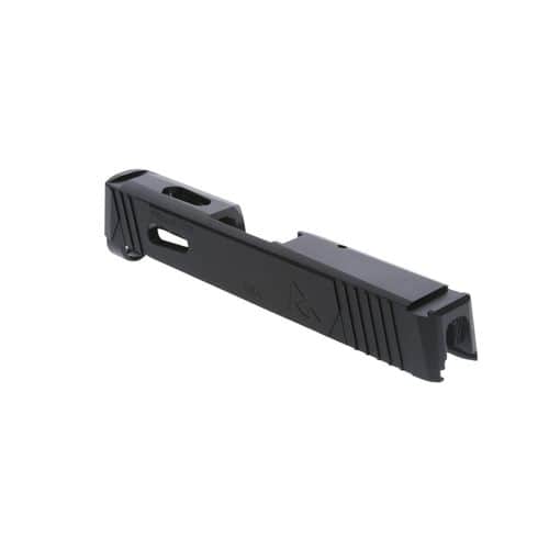 Rival Arms RA-RA10P002A Precision Slide with Front/Rear Serrations & RMS Cuts QPQ Black 416R Stainless Steel for Sig P365 Rival Arms RA-RA10P002A Precision Slide with Front/Rear Serrations & RMS Cuts QPQ Black 416R Stainless Steel for Sig P365