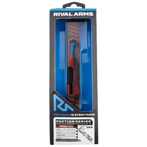 Rival Arms RA-RA12G106A Faction Series Slide A1 with Docter Cut Cerakote Ready Red 17-4 Stainless Steel for Glock 17 Gen4 Rival Arms RA-RA12G106A Faction Series Slide A1 with Docter Cut Cerakote Ready Red 17-4 Stainless Steel for Glock 17 Gen4