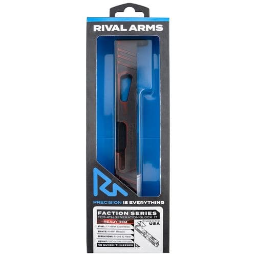 Rival Arms RA-RA12G104A Faction Series Slide A1 with RMR Cut Cerakote Ready Red 17-4 Stainless Steel for Glock 17 Gen4 Rival Arms RA-RA12G104A Faction Series Slide A1 with RMR Cut Cerakote Ready Red 17-4 Stainless Steel for Glock 17 Gen4