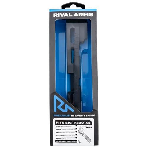 Rival Arms RA-RA10P502A Faction Series Slide A1 Sig P320 X-Five Docter Cut Cerakote Black 17-4 Stainless Steel Rival Arms RA-RA10P502A Faction Series Slide A1 Sig P320 X-Five Docter Cut Cerakote Black 17-4 Stainless Steel