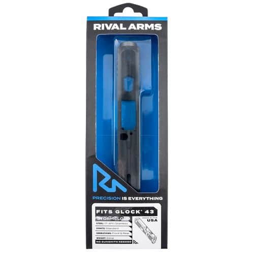 Rival Arms RA-RA12G305C Faction Series Slide A1 with Front & Rear Serrations Cerakote Graphite 17-4 Stainless Steel for Glock 43X Rival Arms RA-RA12G305C Faction Series Slide A1 with Front & Rear Serrations Cerakote Graphite 17-4 Stainless Steel for Glock 43X
