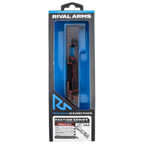 Rival Arms RA-RA12G206A Faction Series Slide A1 with Docter Cut Cerakote Ready Red 17-4 Stainless Steel for Glock 19 Gen4 Rival Arms RA-RA12G206A Faction Series Slide A1 with Docter Cut Cerakote Ready Red 17-4 Stainless Steel for Glock 19 Gen4