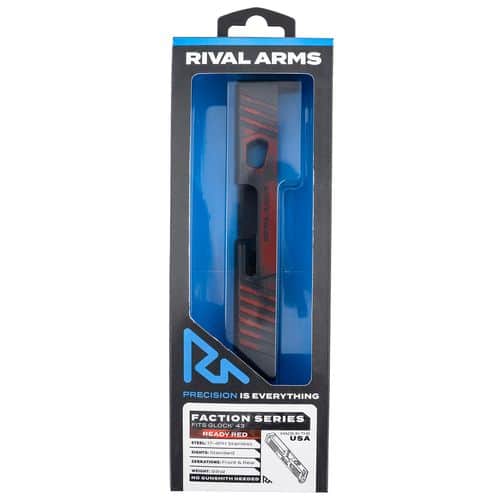 Rival Arms RA-RA12G305A Faction Series Slide A1 with Front & Rear Serrations Cerakote Ready Red 17-4 Stainless Steel for Glock 43X Rival Arms RA-RA12G305A Faction Series Slide A1 with Front & Rear Serrations Cerakote Ready Red 17-4 Stainless Steel for Glock 43X