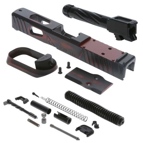 Rival Arms RA-RA13G206A Faction Series Slide A1 Build Kit with Docter Cut Cerakote Ready Red 17-4 Stainless Steel for Glock 19 Gen4 Rival Arms RA-RA13G206A Faction Series Slide A1 Build Kit with Docter Cut Cerakote Ready Red 17-4 Stainless Steel for Glock 19 Gen4