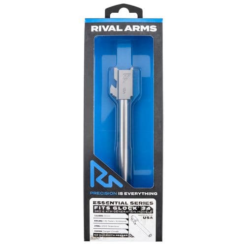 Rival Arms RA-RA22G701D Essential V2 Drop-In Barrel 9mm Luger 5.31" Stainless Stainless Finish & Material for Glock 34 Gen3-4 Rival Arms RA-RA22G701D Essential V2 Drop-In Barrel 9mm Luger 5.31" Stainless Stainless Finish & Material for Glock 34 Gen3-4