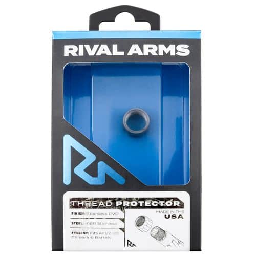 Rival Arms RA-RA300001D Thread Protector 9mm Luger Stainless PVD 416R Stainless Steel 1/2"-28 tpi Rival Arms RA-RA300001D Thread Protector 9mm Luger Stainless PVD 416R Stainless Steel 1/2"-28 tpi