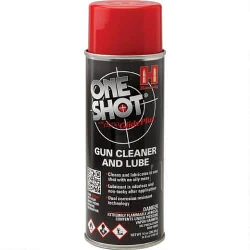 Hornady One Shot Gun Cleaner with Dyna Glide Plus 10 Oz Aerosol Can Hornady One Shot Gun Cleaner with Dyna Glide Plus 10 Oz Aerosol Can