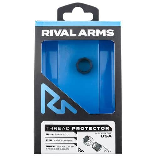 Rival Arms RA-RA300001A Thread Protector 9mm Luger Black PVD 416R Stainless Steel 1/2"-28 tpi Rival Arms RA-RA300001A Thread Protector 9mm Luger Black PVD 416R Stainless Steel 1/2"-28 tpi