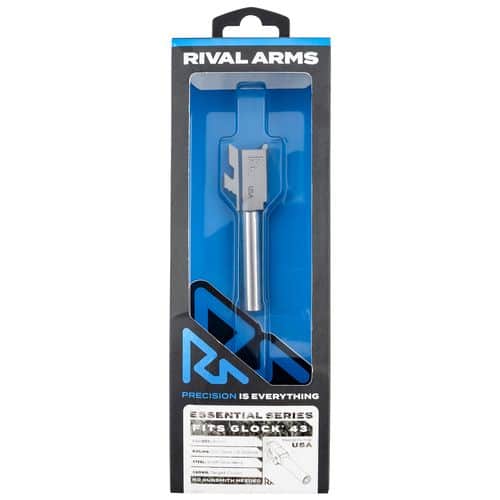 Rival Arms RA-RA22G301D Essential V2 Drop-In Barrel 9mm Luger 3.41" Stainless Steel Finish & Material for Glock 43 Rival Arms RA-RA22G301D Essential V2 Drop-In Barrel 9mm Luger 3.41" Stainless Steel Finish & Material for Glock 43