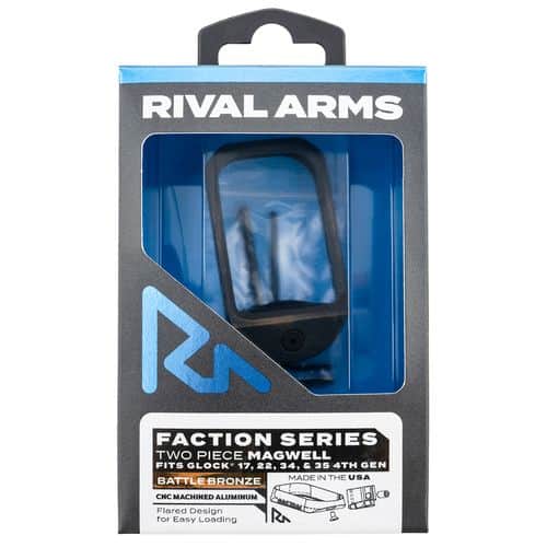 Rival Arms RA-RA71G111B Two Piece Magwell Aluminum Battle Bronze Anodized for Glock 17,22,34,35 Gen4 Rival Arms RA-RA71G111B Two Piece Magwell Aluminum Battle Bronze Anodized for Glock 17,22,34,35 Gen4