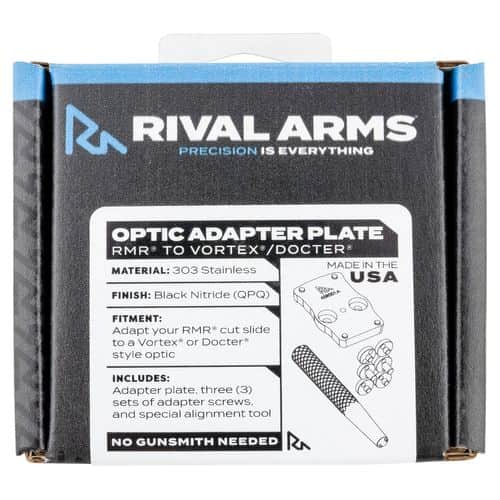 RIVAL RA-RA45R001A MNT ADAP RMR TO VORTEX DOCTOR RIVAL RA-RA45R001A MNT ADAP RMR TO VORTEX DOCTOR