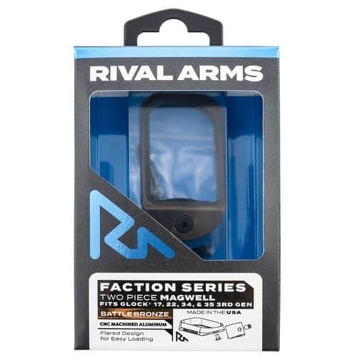 Rival Arms RA-RA71G101B Two Piece Magwell Aluminum Battle Bronze Anodized for Glock 17,22,34,35 Gen3 Rival Arms RA-RA71G101B Two Piece Magwell Aluminum Battle Bronze Anodized for Glock 17,22,34,35 Gen3