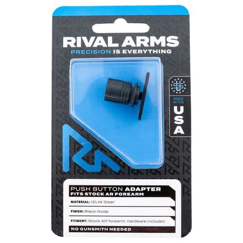Rival Arms RA-RA92M5B Push Button Adapter Black Oxide 12L14 Steel for AR Stock Forearm Rival Arms RA-RA92M5B Push Button Adapter Black Oxide 12L14 Steel for AR Stock Forearm