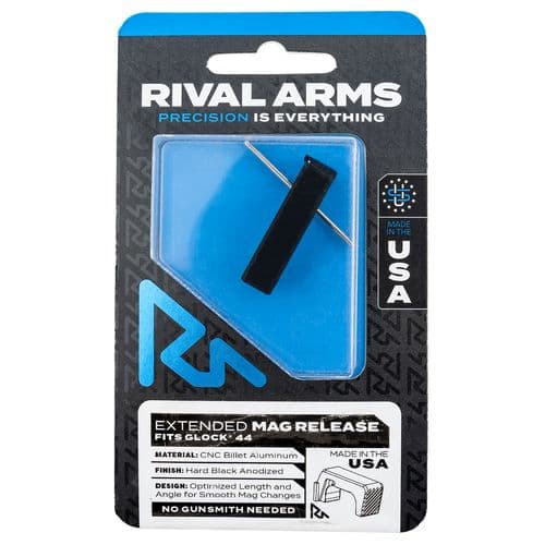 Rival Arms RA-RA72G006A Magazine Release Extended Anodized Black Aluminum for Glock 44 Rival Arms RA-RA72G006A Magazine Release Extended Anodized Black Aluminum for Glock 44