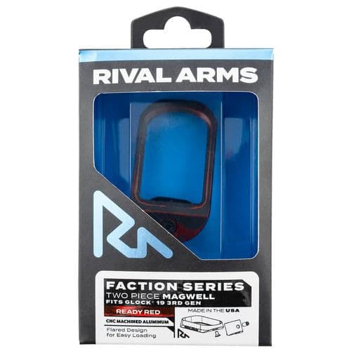 Rival Arms RA-RA71G201A Two Piece Magwell Aluminum Ready Red Anodized for Glock 19 Gen3 Rival Arms RA-RA71G201A Two Piece Magwell Aluminum Ready Red Anodized for Glock 19 Gen3