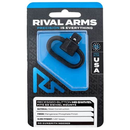 Rival Arms RA-RA92S2B HD Swivel Black Manganese Phosphate Steel with 1.25" Loop & Recessed Button Rival Arms RA-RA92S2B HD Swivel Black Manganese Phosphate Steel with 1.25" Loop & Recessed Button