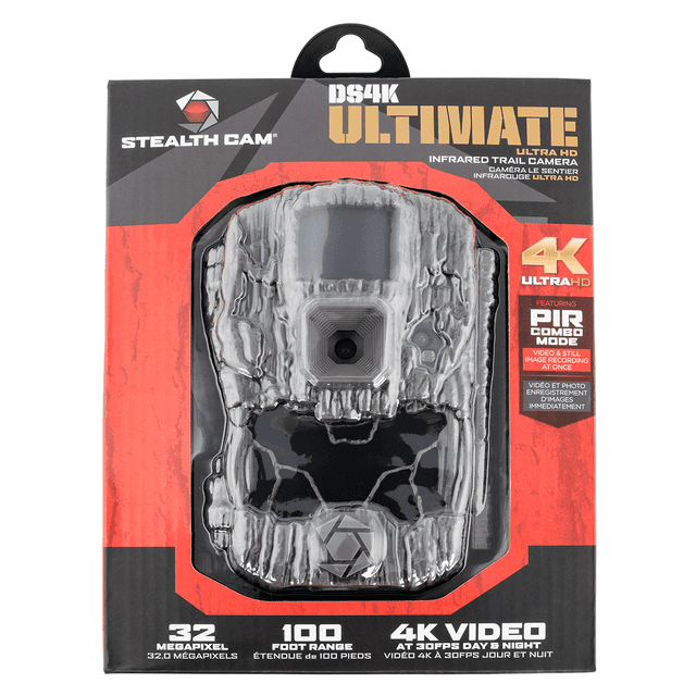 Stealth Cam STCDS4KU 4K Camera DS4K Transmit Camo No Glow IR Flash Up to 128GB SD Card Memory Features Integrated Python Provision Lock Latch Stealth Cam STCDS4KU 4K Camera DS4K Transmit Camo No Glow IR Flash Up to 128GB SD Card Memory Features Integrated Python Provision Lock Latch