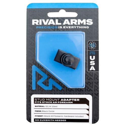 Rival Arms RA-RA92M6B Stud Mount Adapter 12L14 Steel Black Oxide for AR Stock Forearm Rival Arms RA-RA92M6B Stud Mount Adapter 12L14 Steel Black Oxide for AR Stock Forearm