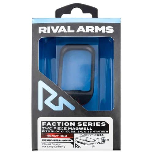 Rival Arms RA-RA71G111A Two Piece Magwell Aluminum Ready Red Anodized for Glock 17,22,34,35 Gen4 Rival Arms RA-RA71G111A Two Piece Magwell Aluminum Ready Red Anodized for Glock 17,22,34,35 Gen4