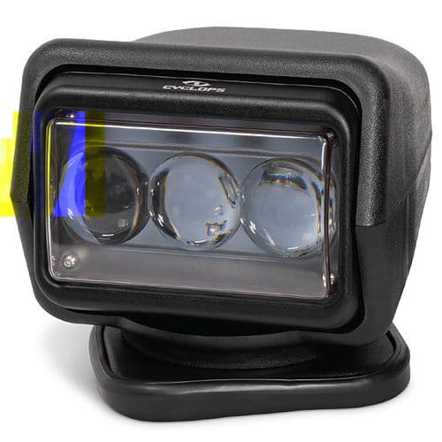Cyclops CYC-LBSWLREM 360 Degree Spotlight w/Remote White Black Cyclops CYC-LBSWLREM 360 Degree Spotlight w/Remote White Black